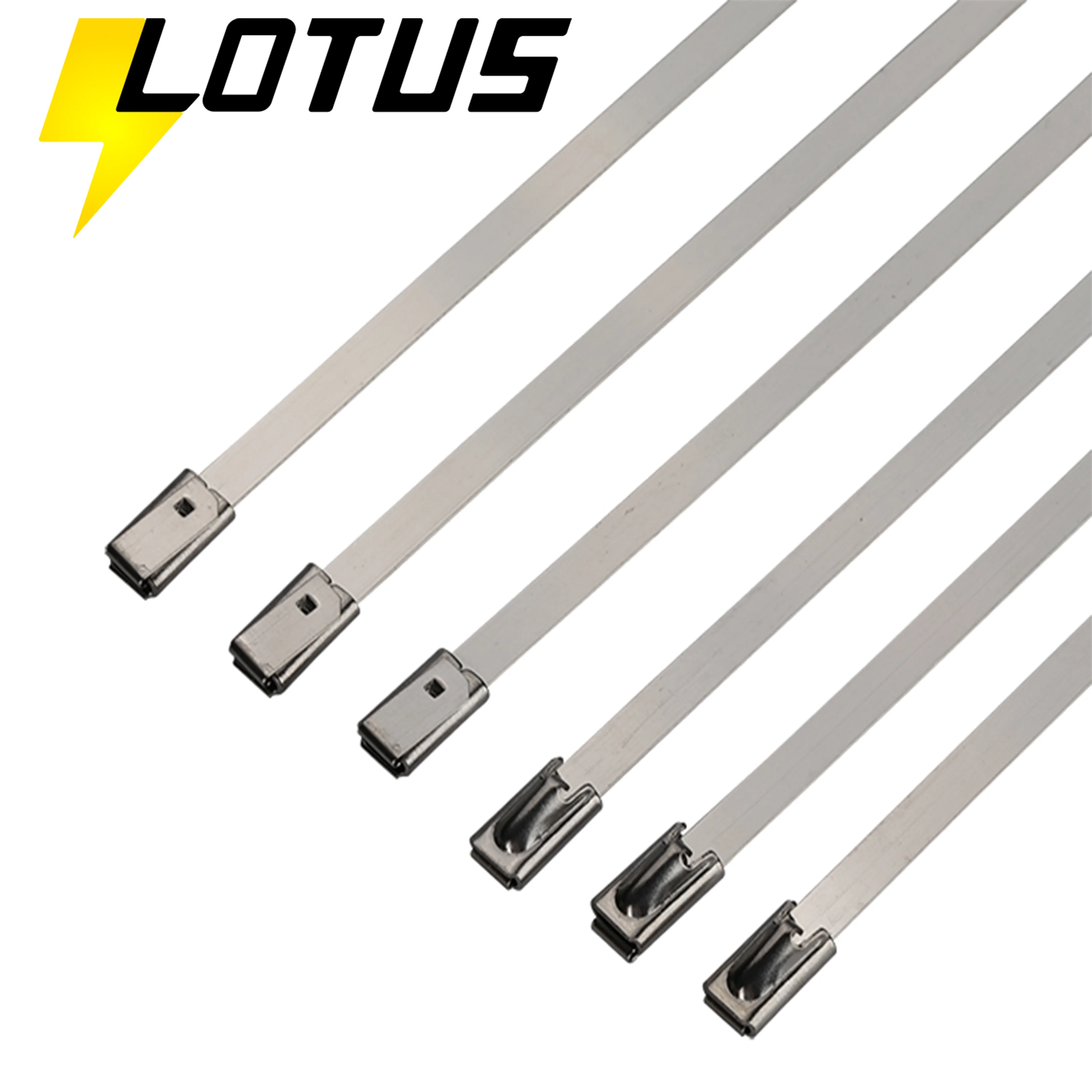 Top Quality Reusable Stainless Steel Cable Tie Best Seller Factory  304 316 Ball Lock
