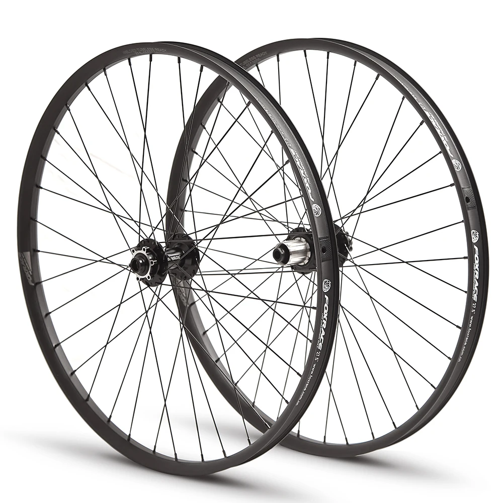 27.5 inch bicycle wheel set black aluminum alloy wheel rims hub stainless steel spoke