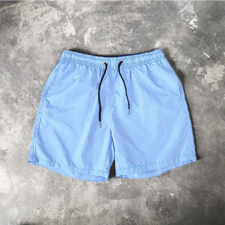 OEM Customized Logo 18 Colors Solid Plain Men Swim Trunks Quick Dry Outdoor Beach Shorts Board Shorts Swimwear For Men