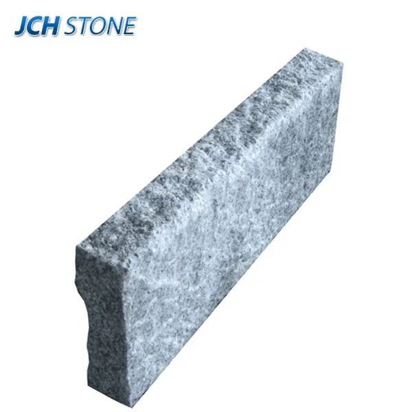 Cheap g654 grey granite natural split kerbstones stone borders