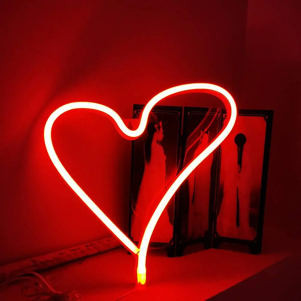 2021 special love led neon light fancy wall decor dormitory decorative light Christmas lighting