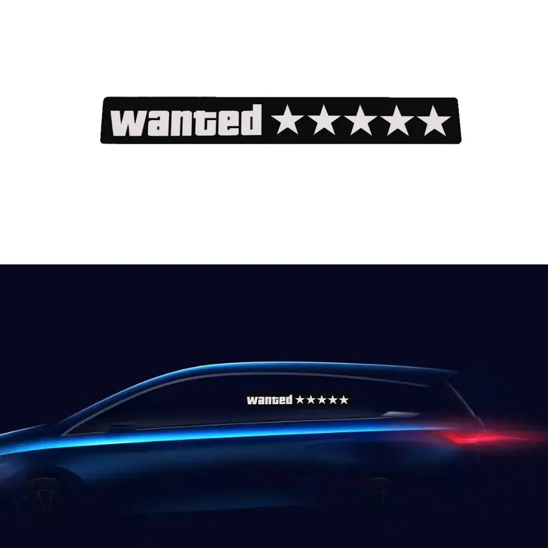 EL светящиеся наклейки для автомобиля, электрическая наклейка, светящиеся в темноте, светодиодная подсветка, 5 звезд, необходимая наклейка для украшения автомобиля