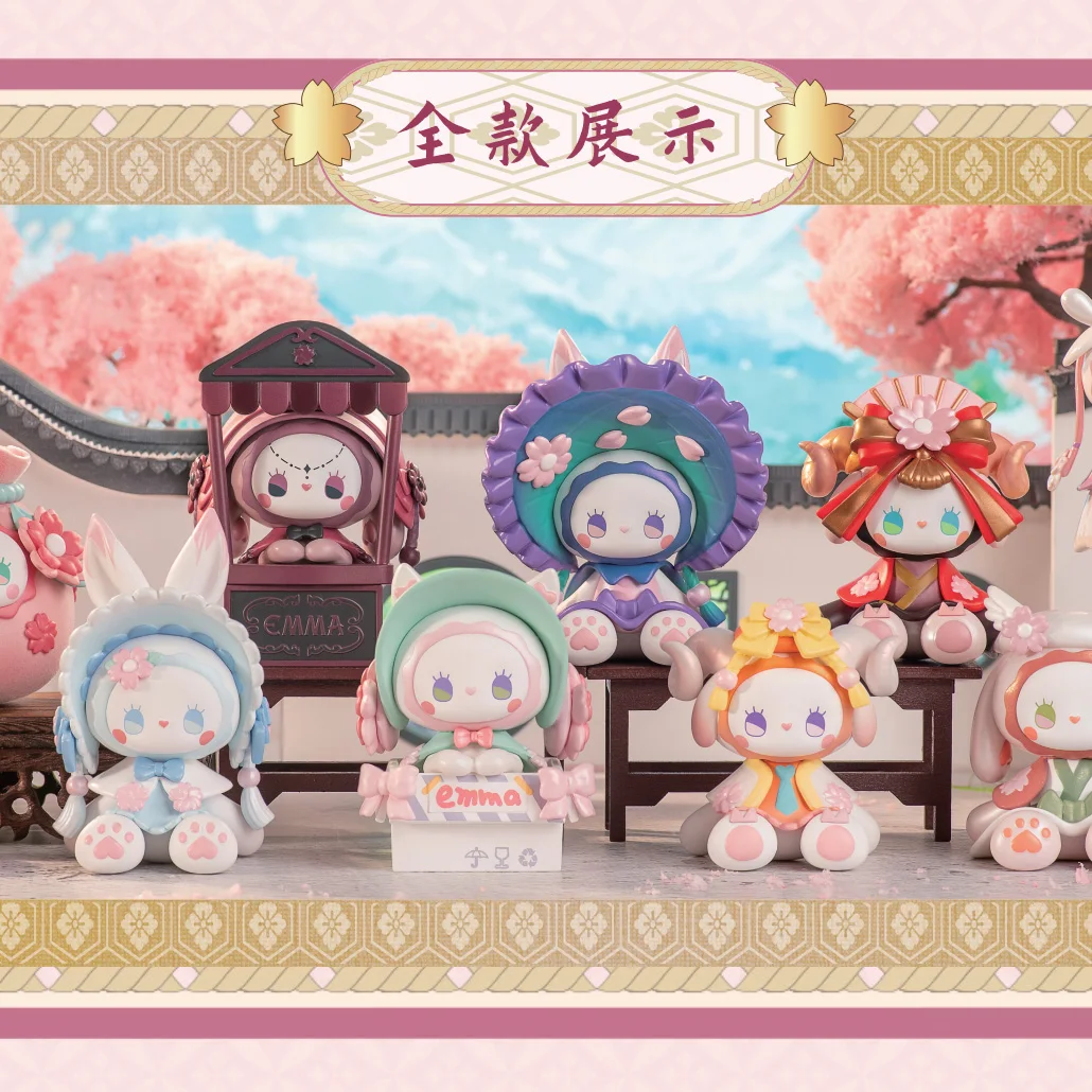 Anime Figure Secret Forest Evening Sakura Tea Party Blind Box Cartoon Pvc Toys Custom Vinyl Toys Good Price Action Figure