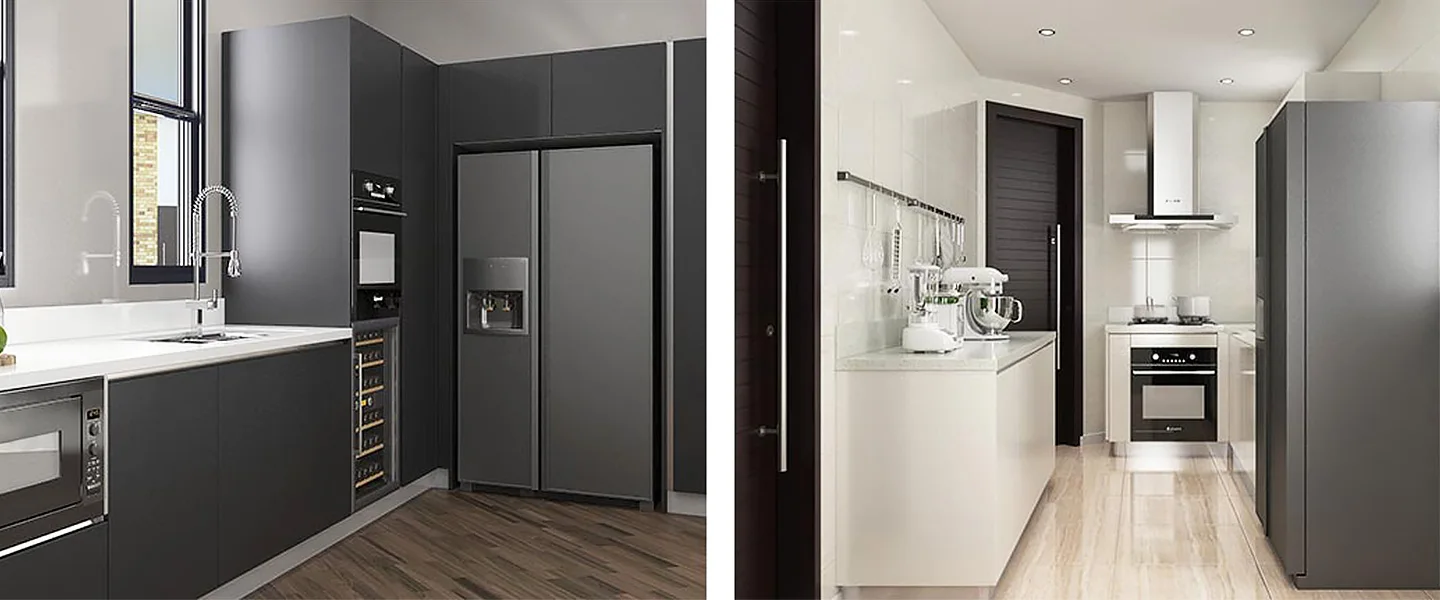 OPPEIN Factory Price Free 3D Design Modern Humanized Design Two Storey Villa Home Furniture Set