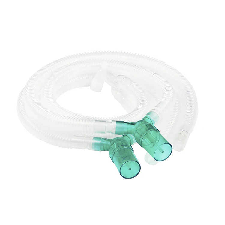 Disposable adult 22mm heated wire breathing circuit single use ICU ventilation breathing circuit with heated breathing circuit