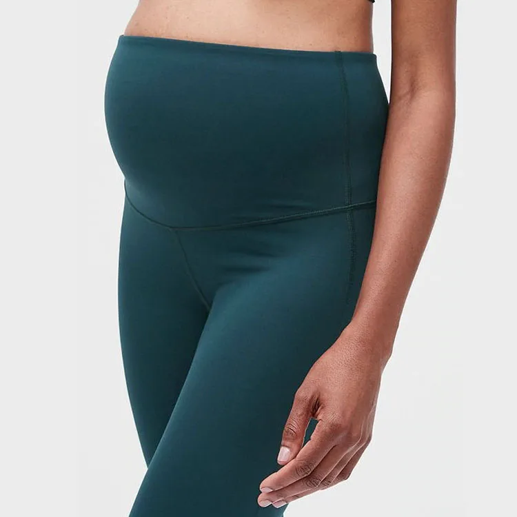 
High Waisted Fitness Women Maternity Pants Belly Support Pregnance Soft Yoga Pant Compression Exercise Tights 