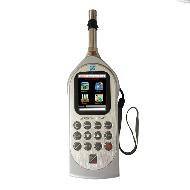 Цифровой измеритель уровня звука AWA6228 +, диапазон калибровки 25-140 dBA, bluetooth, цифровой измеритель уровня звука