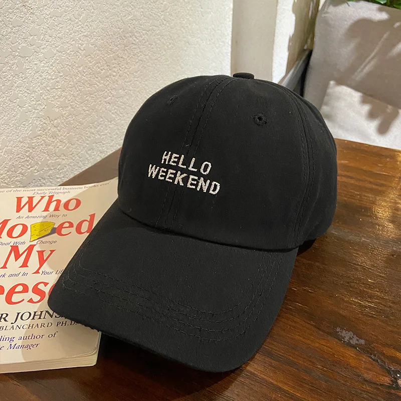Eco Friendly Bamboo Recycled Polyester RPET Twill Organic Cotton Sports Baseball Cap Hello Weekend Embroidery Casual Hip Hop Hat