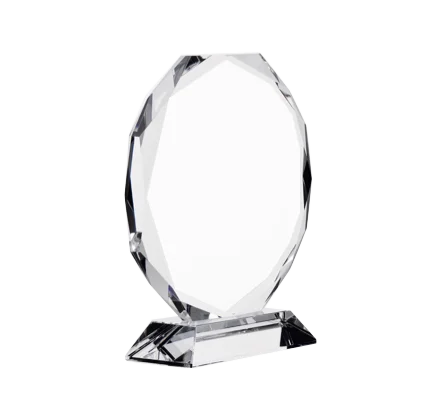 Souvenir Gift Custom Crystal Glass Trophy Blank  Glass Trophy Awards glass plaque