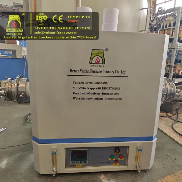 Manufacturer Split typeOpen type tube furnace VF-12KQ Laboratory Single Heating Zone Lab Horizontal Vacuum Tube Furnace
