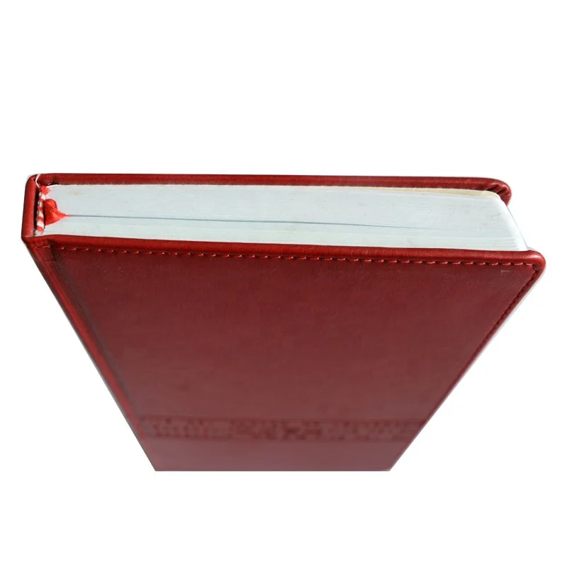 
Customized Leather Cover Embossed Logo A5 Size Business Planner Agenda Working Executive Notebook Dairy Book 