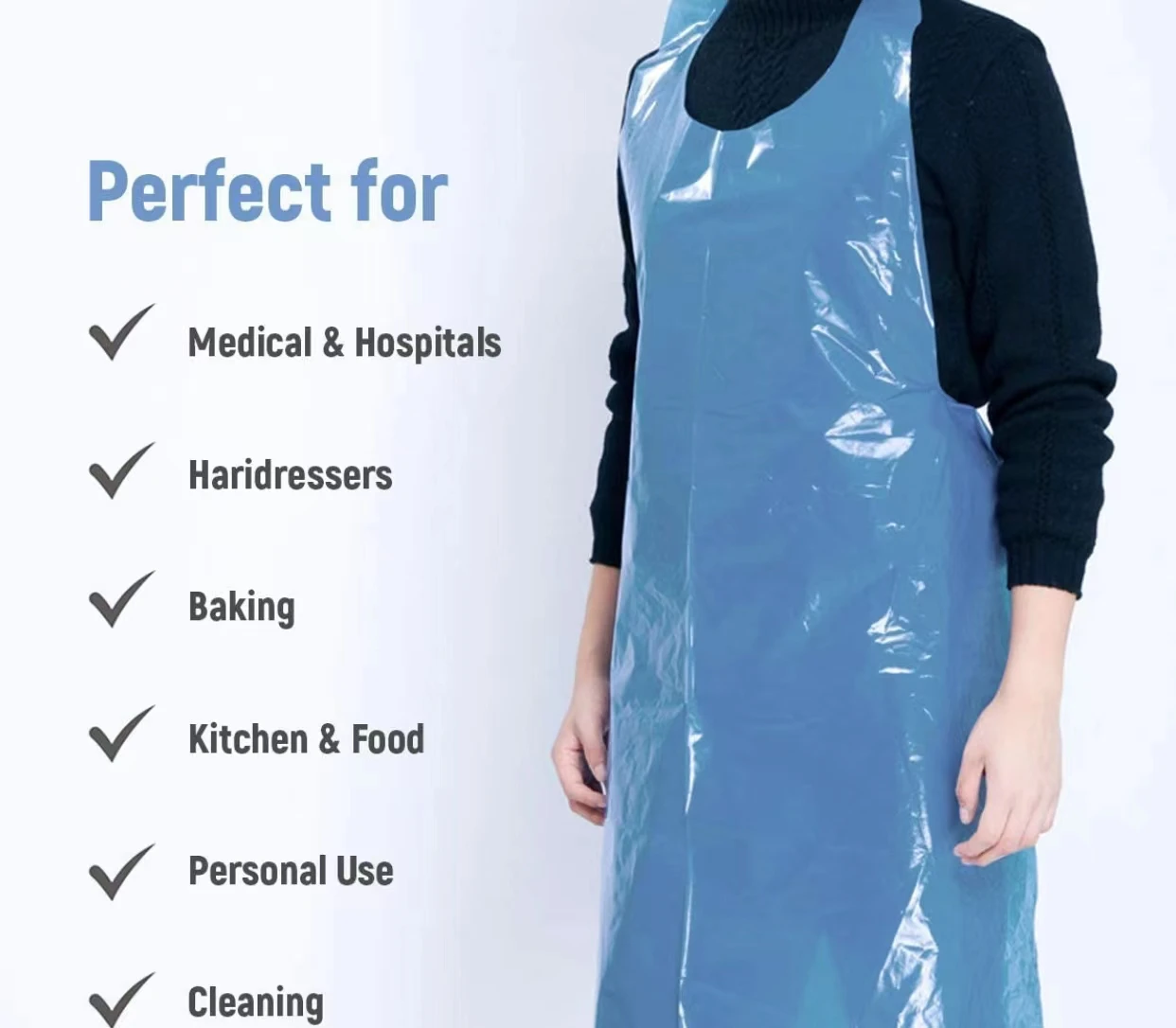 disposable plastic apron HDPE CPE medical pe aprons make machine kitchen hairdresser hair salon use apron making machine