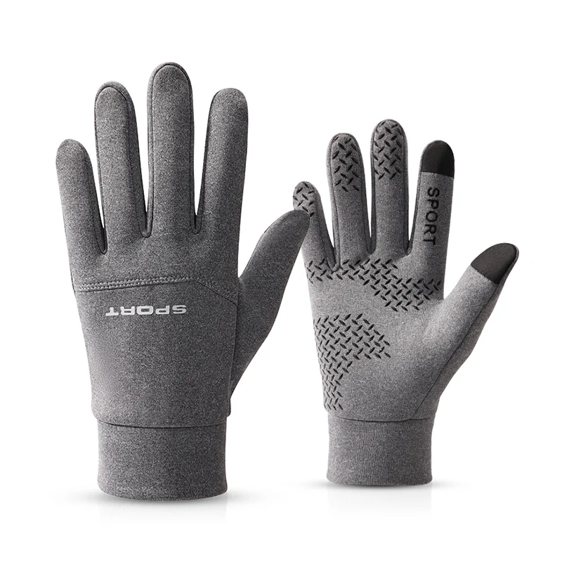 Custom outdoor waterproof non-slip driving warm hand man touch screen thermal winter gloves