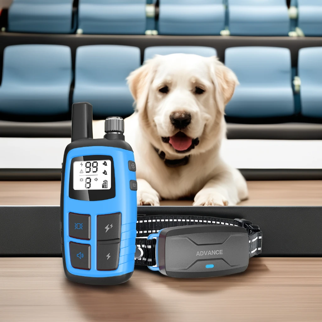 Plastic ABS electronic pet cat dog training adjustable rechargeable anti bark shock collars Training collar with remote