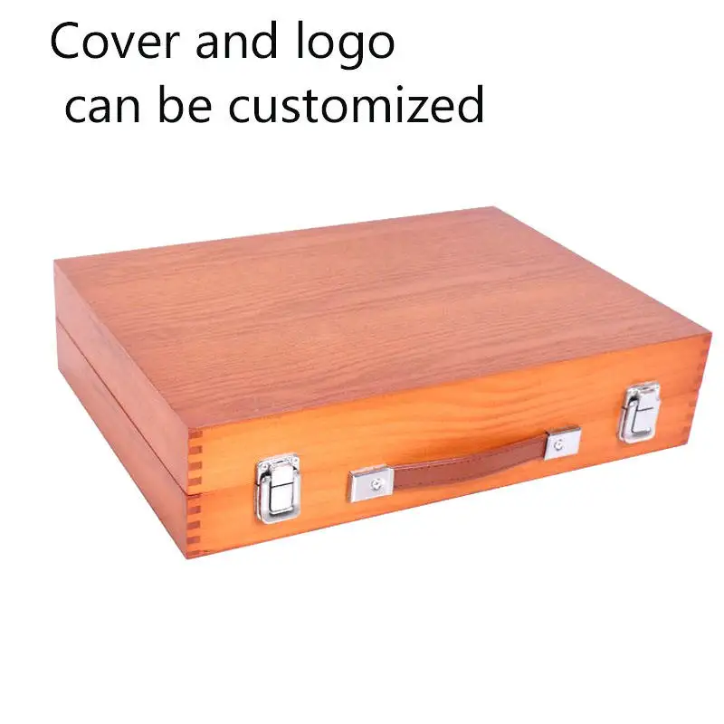 Art Art Supplier 174 Piece Super Deluxe Wooden Art Set Crafts Drawing Kit with Crayons Oil Pastels Colored Pencils for Teen