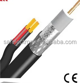 China Factory Direct Supply RG6 With Power Security  Camera Cable CCTV Coaxial RG6+2DC 305m