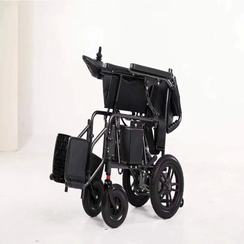 High strength electric wheelchair for disabled people 20 A 30-35km lightweight folding wheelchair for elderly people