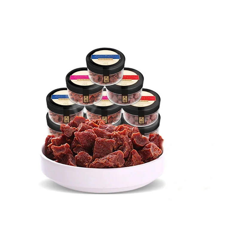 Hot Selling 2024 Trend No Additives Health High Protein 180g Pet Snack Beef Pellets For Dog Training