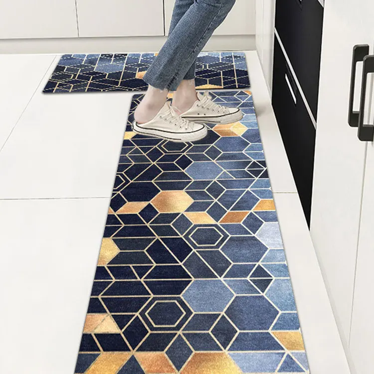 Non-slip Waterproof Mats And Rugs Kitchen Heavy Duty Pvc Cushioned Anti-fatigue Kitchen Rug For Home