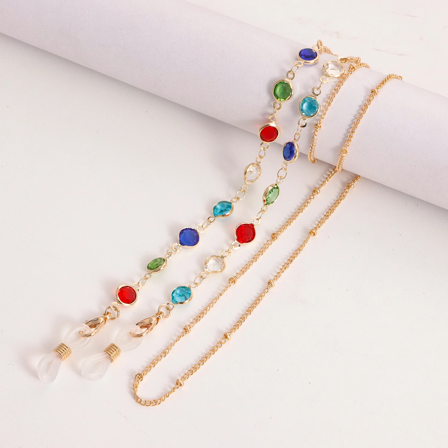 Лидер продаж стильный шнурок Gattara для маскировки лица Модный кулон в виде звезды цветка цепочка очков с кристаллами