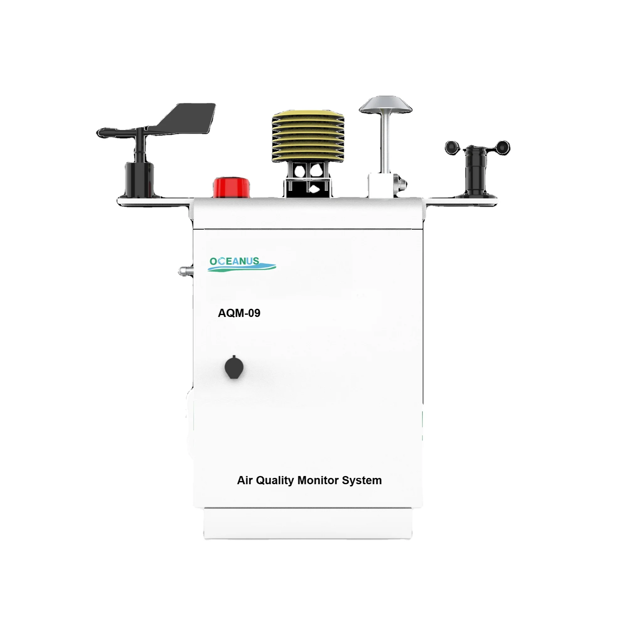AQM-09 Air Quality Monitor Equipment For PM2.5 PM10 CO SO2 O3 CO2 H2S with cloud platform and data