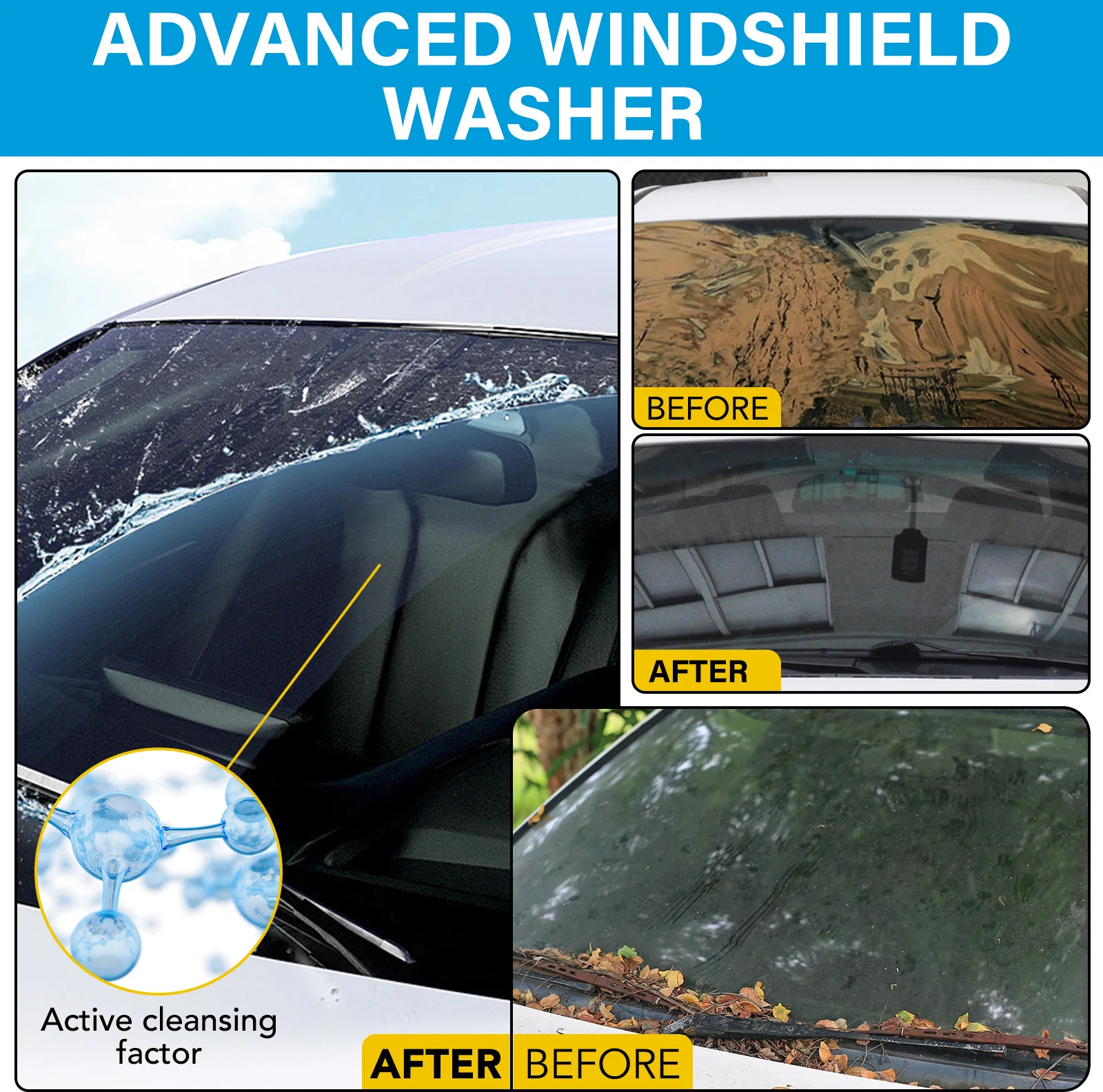 Wholesale 100pcs Car Windshield Wiper Cleaning Concentrated Washer Tablets Fluid Solid Car Windshield Glass Cleaner Tablets