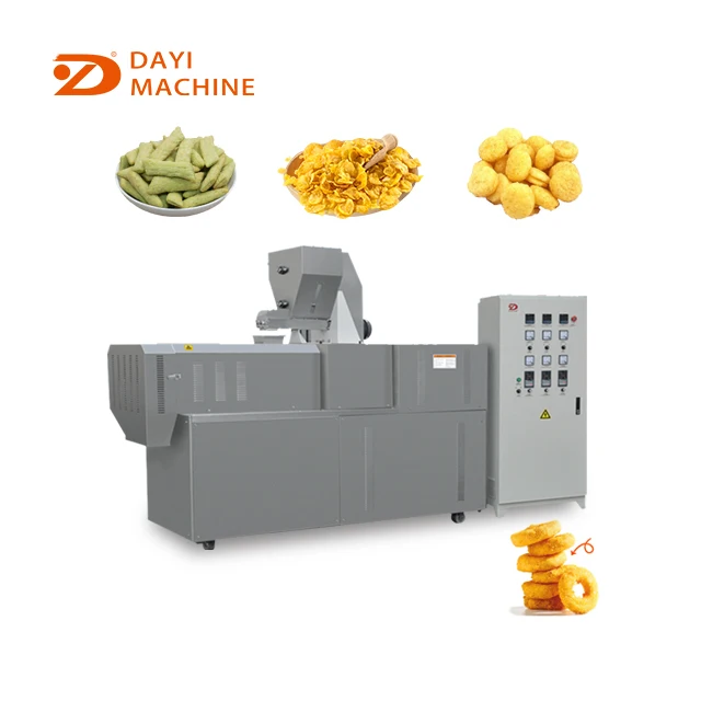 10 Mold Use Puff Corn Cheese Curls Snacks Food Extruder Making Machine Puffed Corn Wheat Snacks Food Extruder
