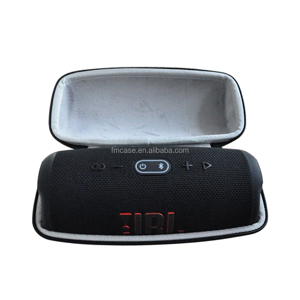 Fumao Hard Travel Case for JBL Charge 5 Waterproof Soft Pu Leather Wireless Speaker