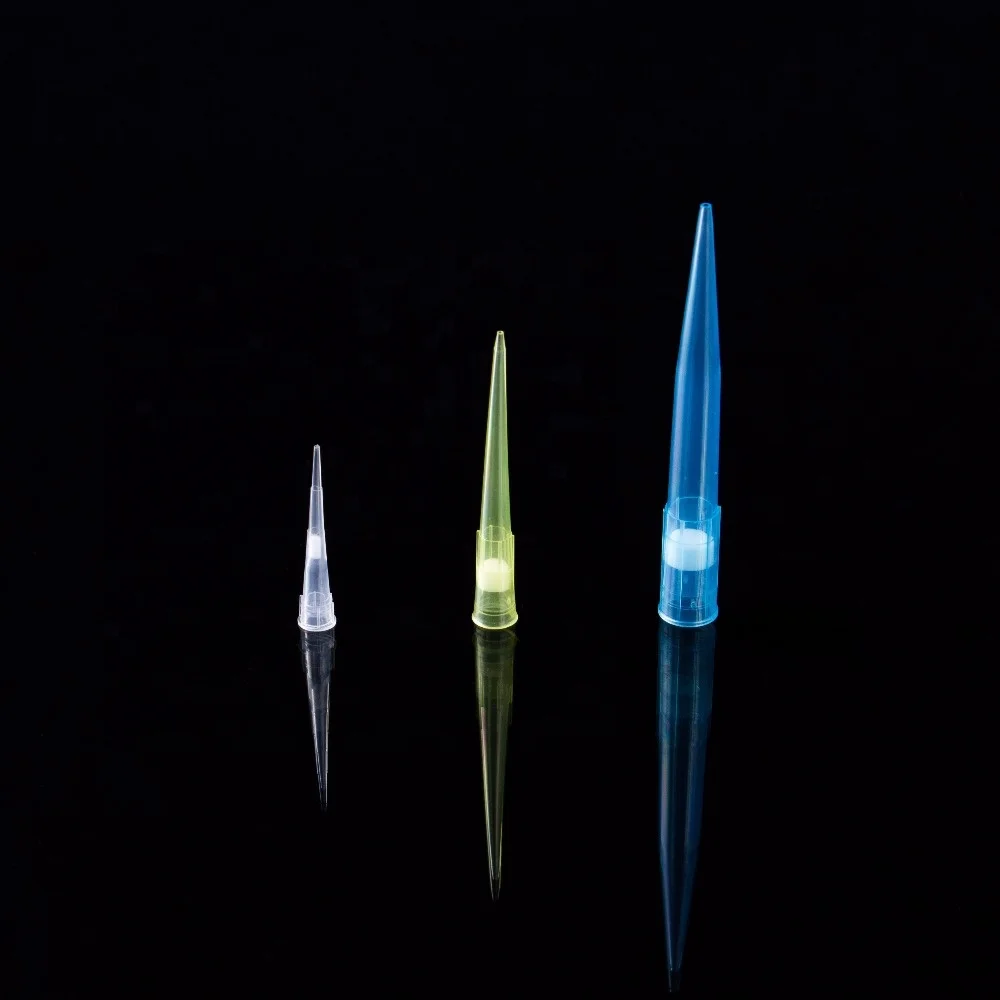 10ul 200ul 1000ul Filter Pipette Tips Plastic Pipette Tips