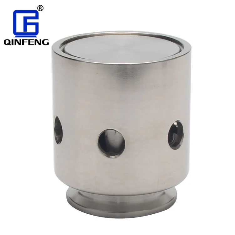 Sanitary SS304 tank breather valve offers adjustable set pressure for tanks