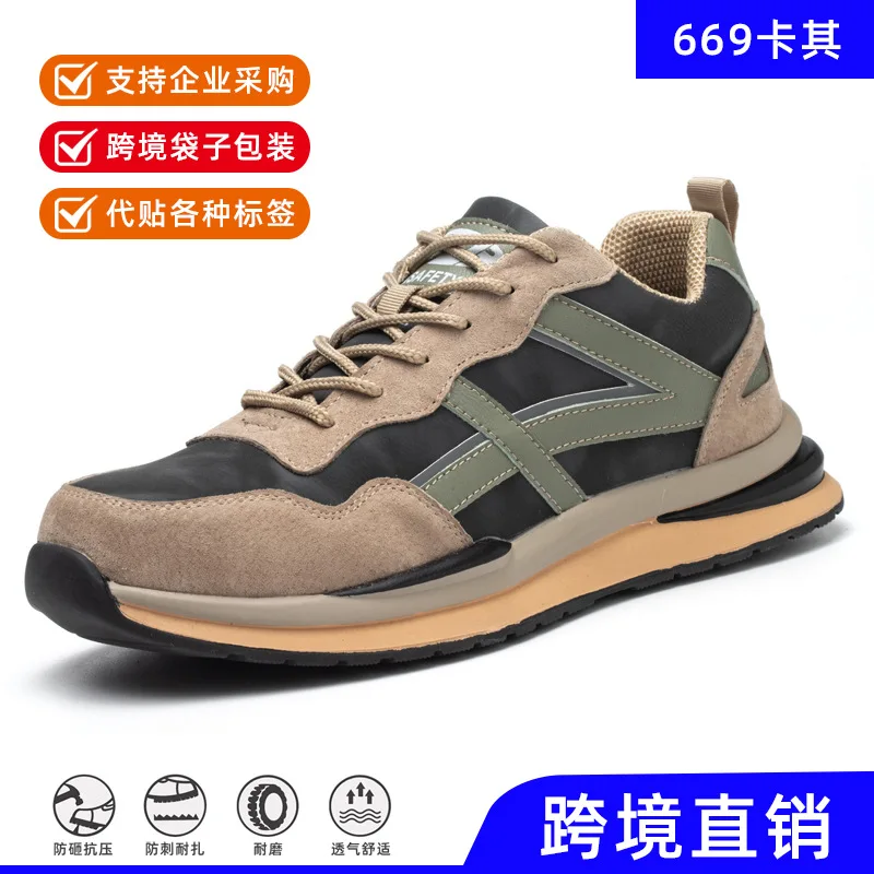Men Steel Toe Work Indestructible Slip Resistant Lightweight Construction Sneakers Women Safety Shoes