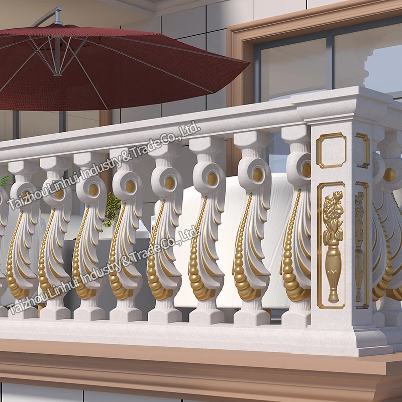 Fast Delivery concrete baluster molds balustrade moulds reusable fence post railing balister barrier vase pillar balcony bollard