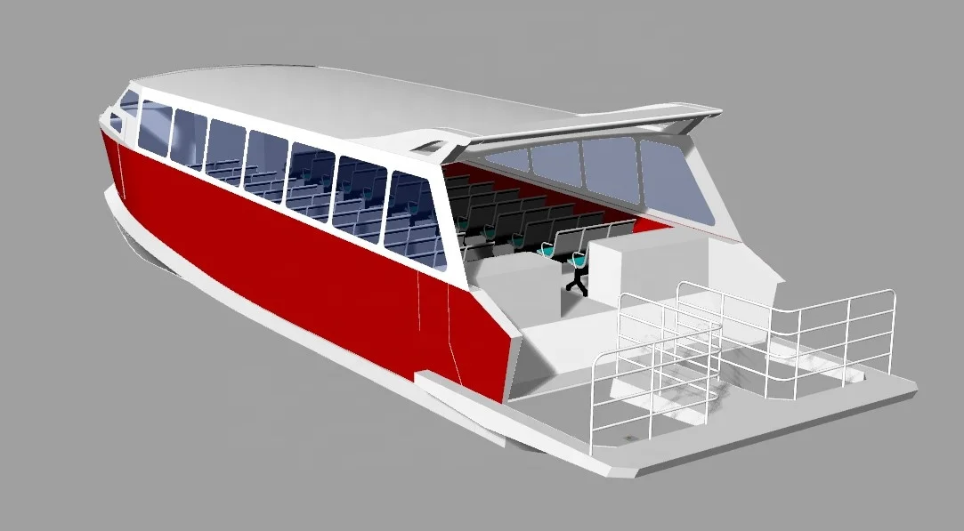 78 pax capacity aluminum catamaran passenger boat