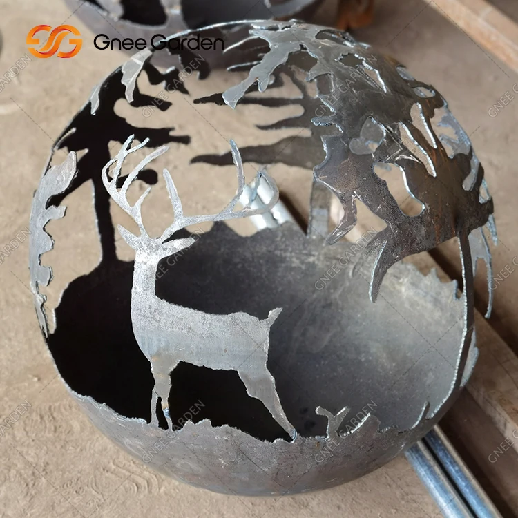 Наружный огнеупорный шар corten steel огненный шар corten steel garden ball