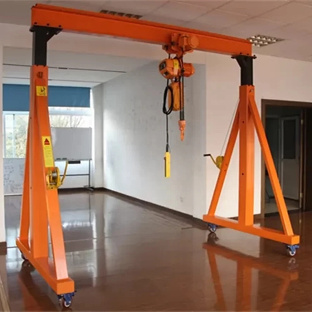 Hand Winch Height Adjustable Movable Gantry Crane for sale