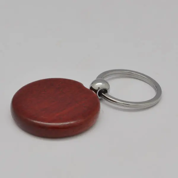 Novelty Real Wood Craft Keychain with Engraved Logo Promotional Keychains & Carabiners