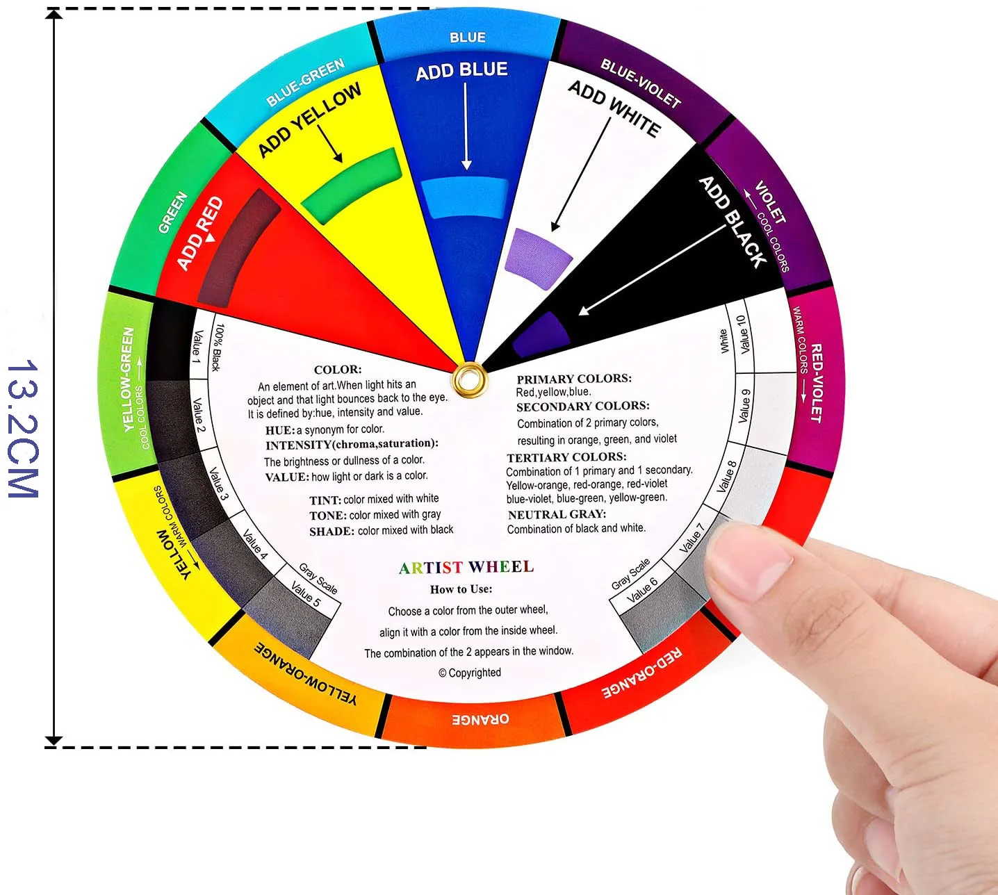 Bview Art Paint Mixing Learning Guide Makeup Blending Board Chart Tattoo Pigment Color Mixing Guides Color Wheel