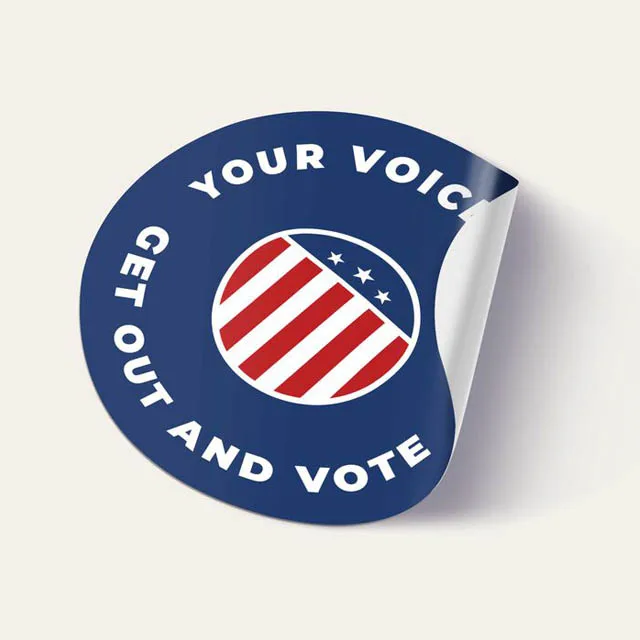 Custom adhesive die cut label stickers