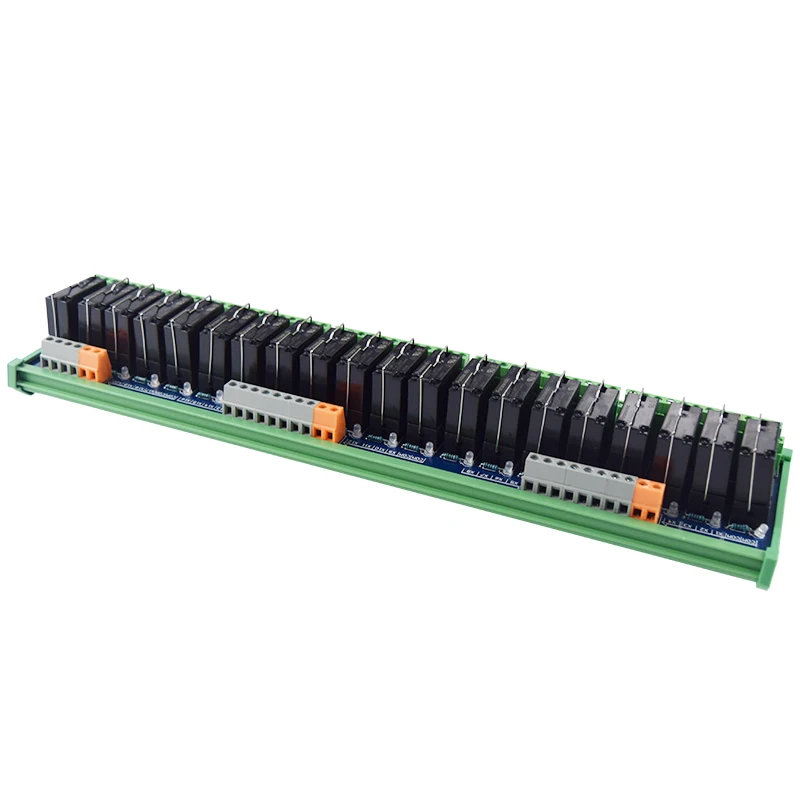 Huaqingjun 20-Channel DPDT Panasonic Relay Module JW2SN-DC24V Electromagnetic Relays DC24V for PLC