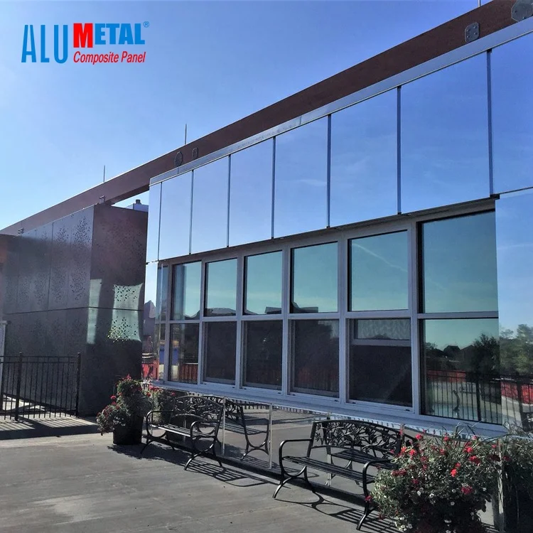 Construction Building Material Grey Black Gold Color mirror alucobond Aluminum Composite panel Cladding Wall Acm Acp Sheet 4mm