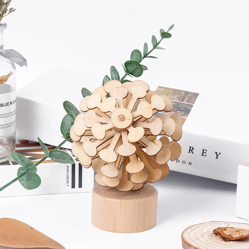 
Wooden Rotating Lollipop Magic wand Stress Relief Toy Fidget Spinner Creative Art Decoration Hand Spinner Toys 