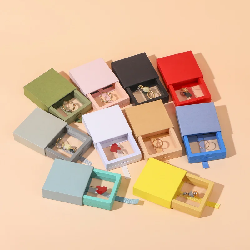 Transparent Pe Film Display Box Suspension Box Jewelry Ring Bracelet Box Small Goods Gift In Stock