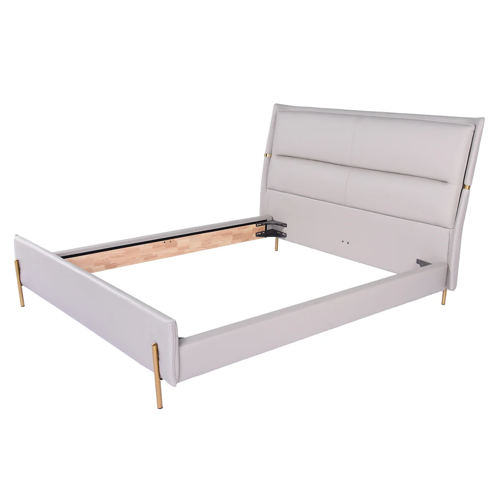 Tecforcare German Design smart bed app control king size adjustable bed frame hotel electric adjustable bed base with okin motor