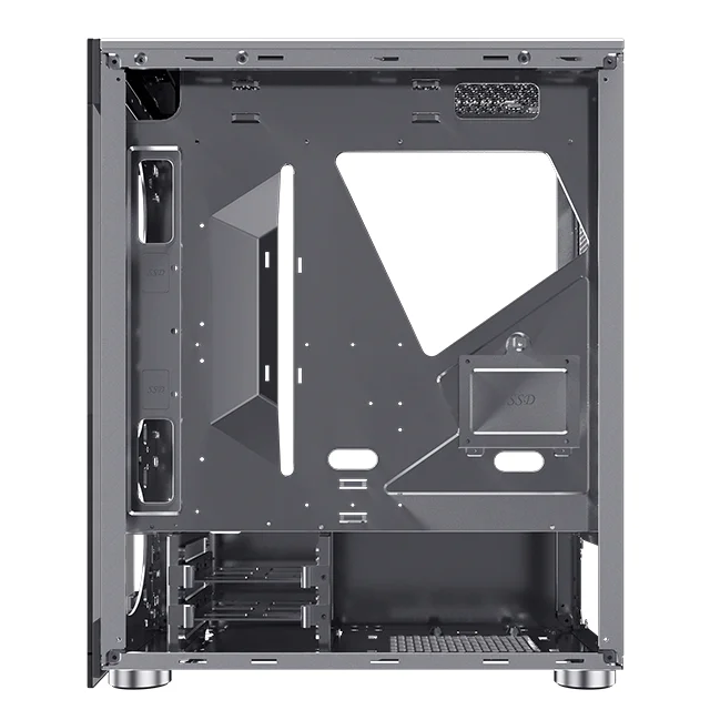 ATX Tempered Glass Front Panel Side Glass Good Airflow PC Gamer Computer Case