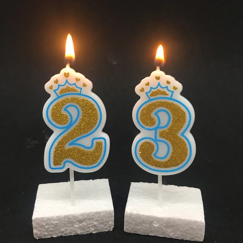 Home Decorations Soy Wax Paraffin Candle Soy Custom Colorful Candle Birthday Party Number Shaped Birthday Tiny Candles
