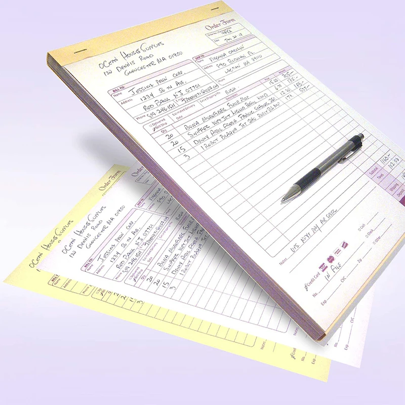 Manufacturer Professional Order Forms Duplicate Invoice Security Paper Security Computer Form Offset Printing