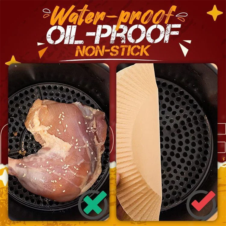 16cm 20cm Air Fryer Disposable Paper Parchment Wood Pulp Steamer Baking Paper For Air Fryer Cheesecake Air Fryer Accessories