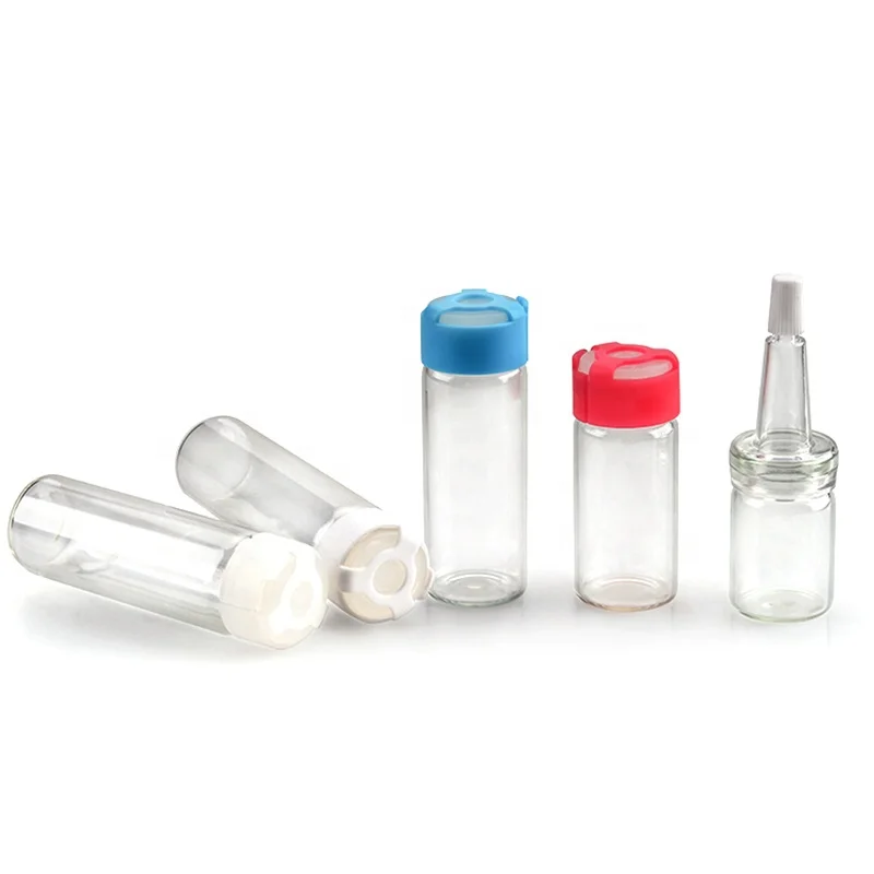 
5ml 10ml Empty Mini Pharmacy Butyl Rubber Stoppers Caps Glass Bottle Sterile Vials Botox Injectable Bottle 