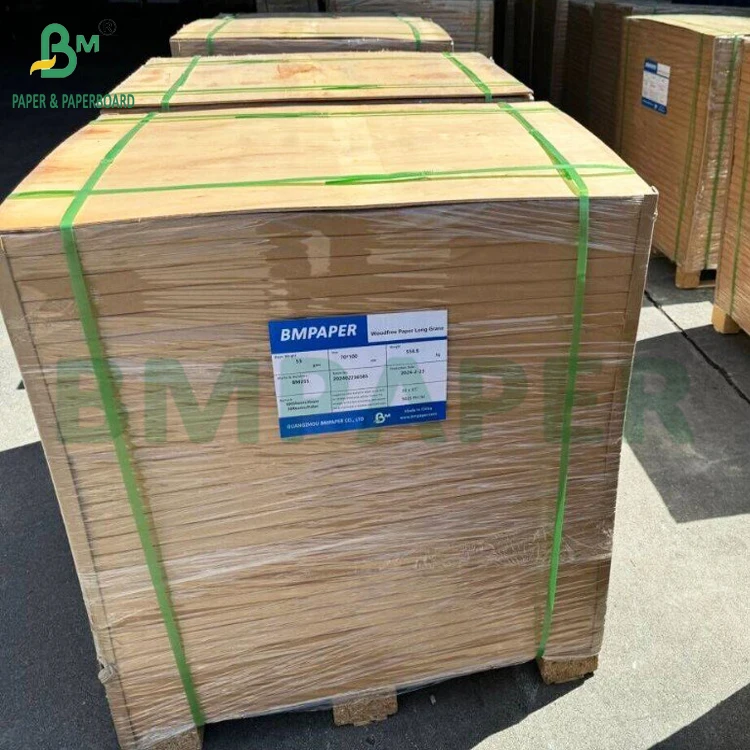 Прочная небеленая высокопроизводительная бумага 90gsm мешок крафт-бумага
