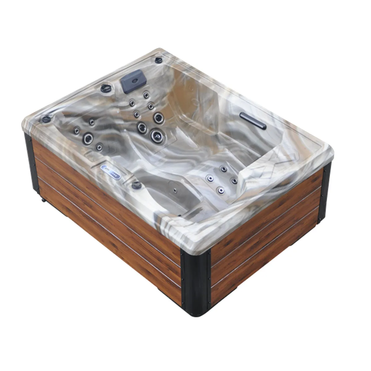 Hot tub jacuzzis outdoor spa 3 person for sale cheap price garden gazebo luxury acrylic jet overflow whirlpool massage bathtub